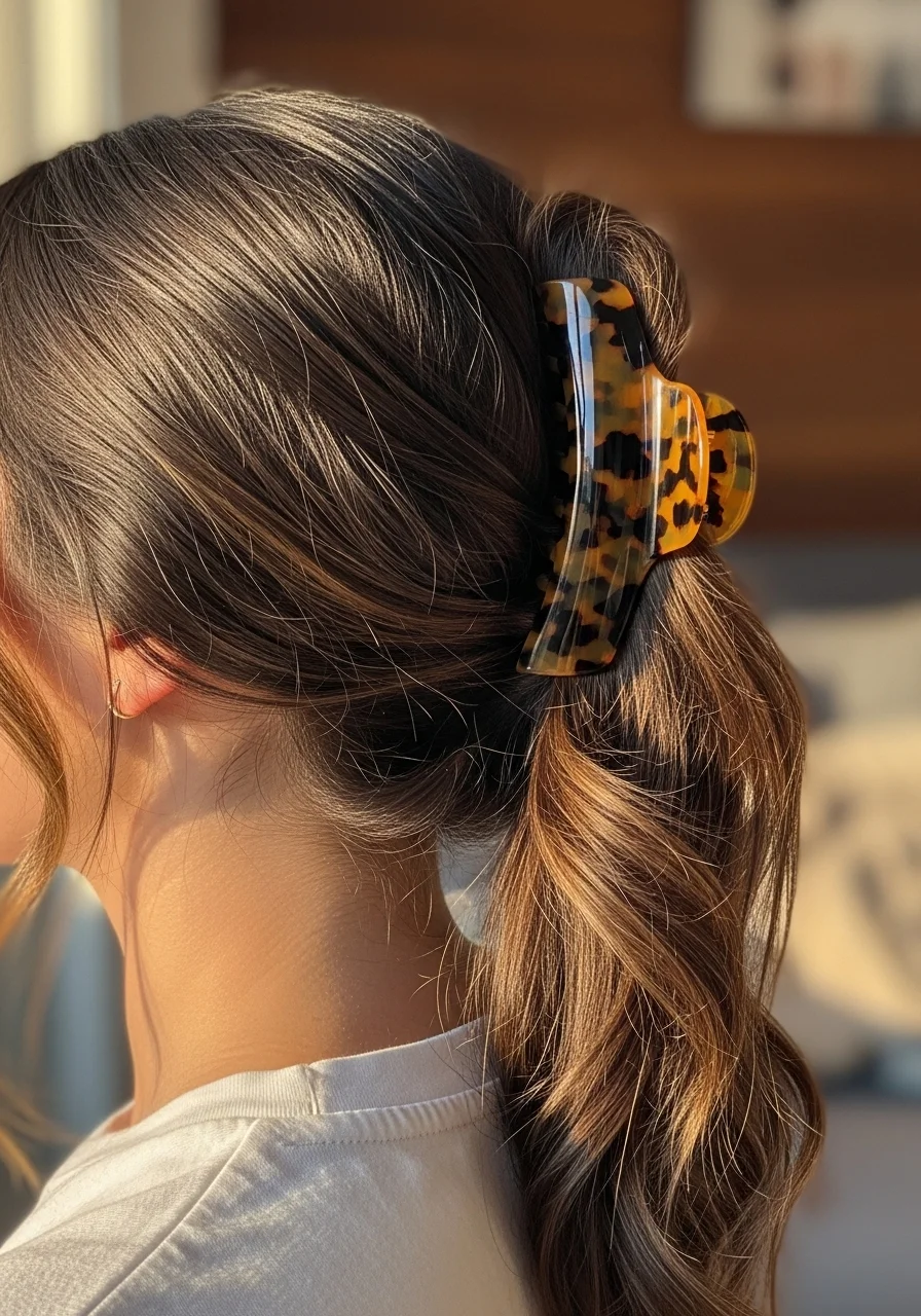 The Ponytail With Curtain Scarf Bow
