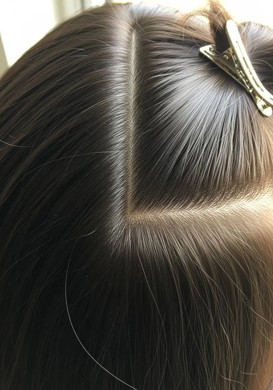 clipped hair 