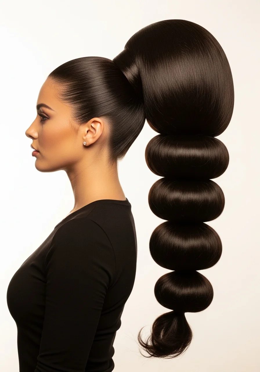 The Ponytail With Curtain-Framed Face