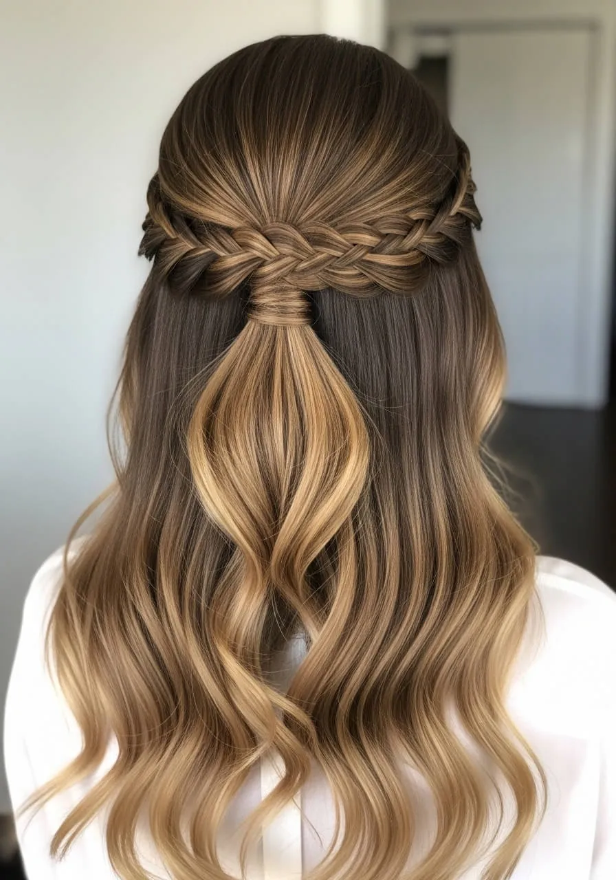 Variations In Half Up Half Down Hairstyle