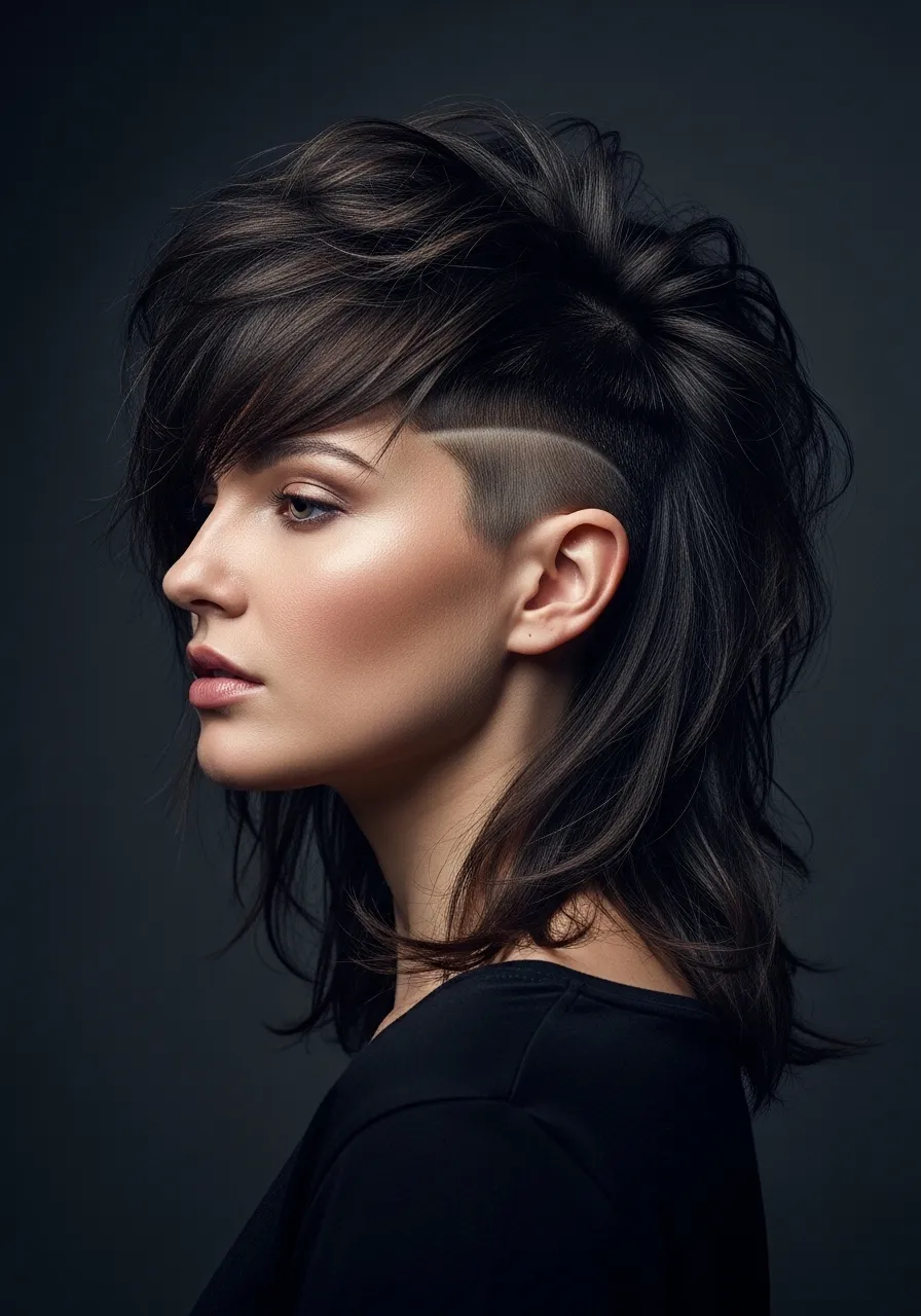Shag Cut with Undercut for Volume