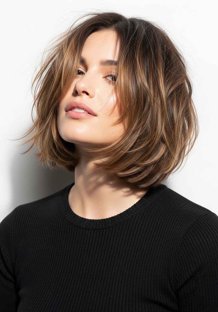 Textured Lob with Messy Ends