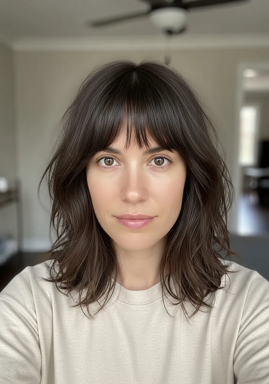 Low-Maintenance Shag Haircut