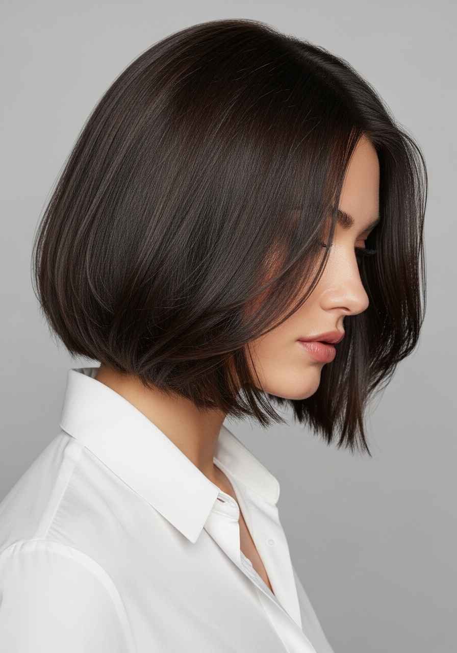 Tousled Bob with Balayage Color