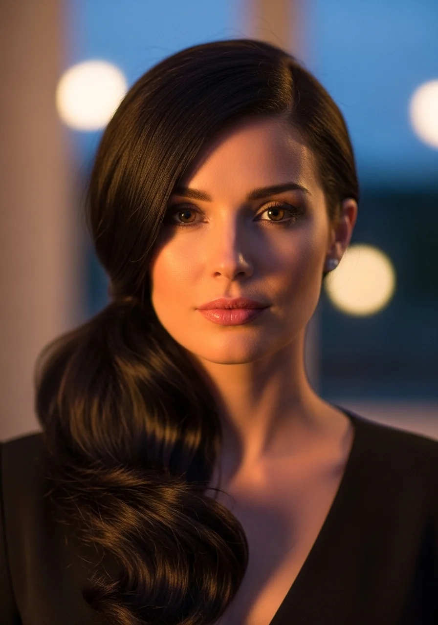 The Low Pony With Sleek Side Part