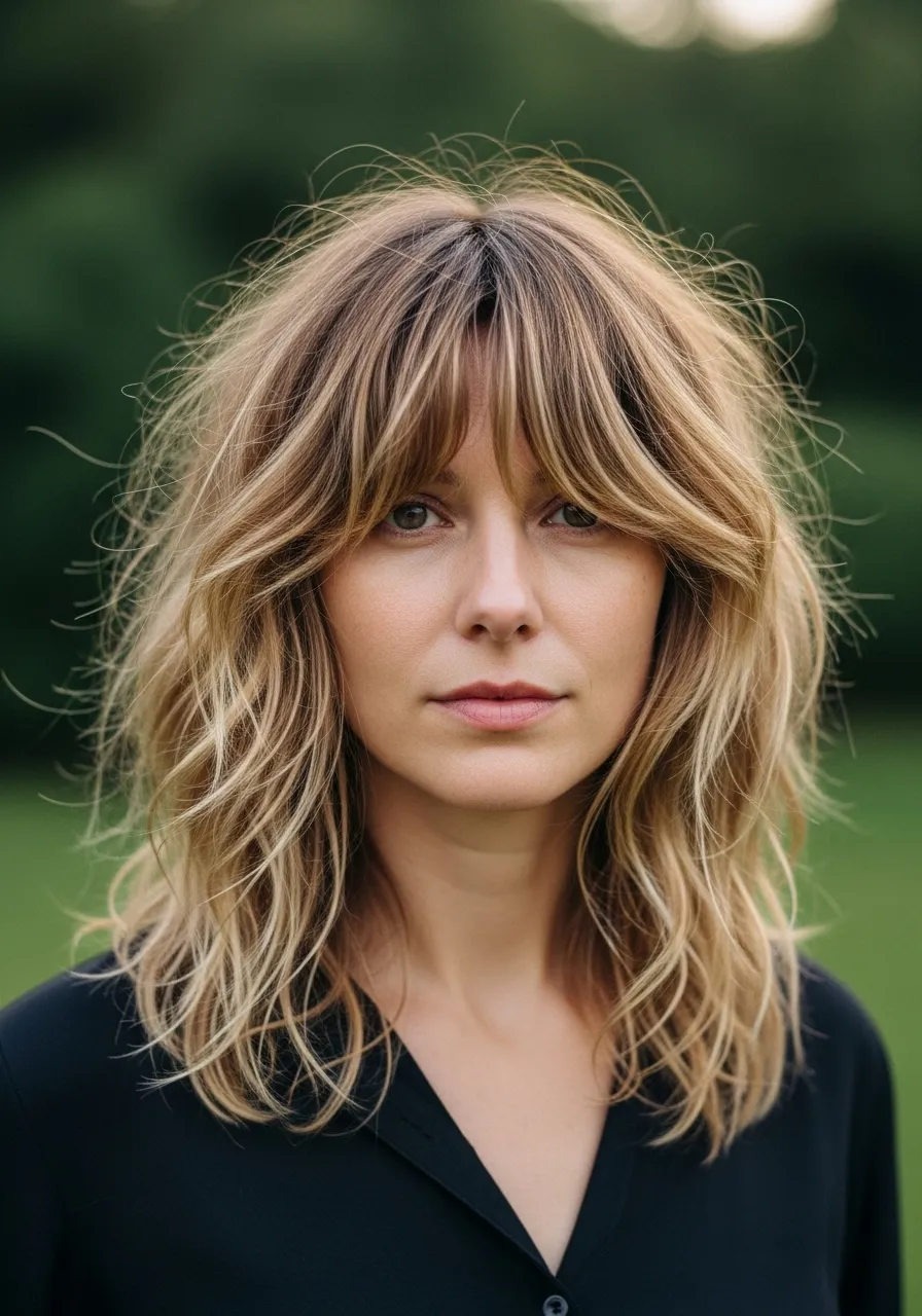 Wavy Shag with Lived-In Texture