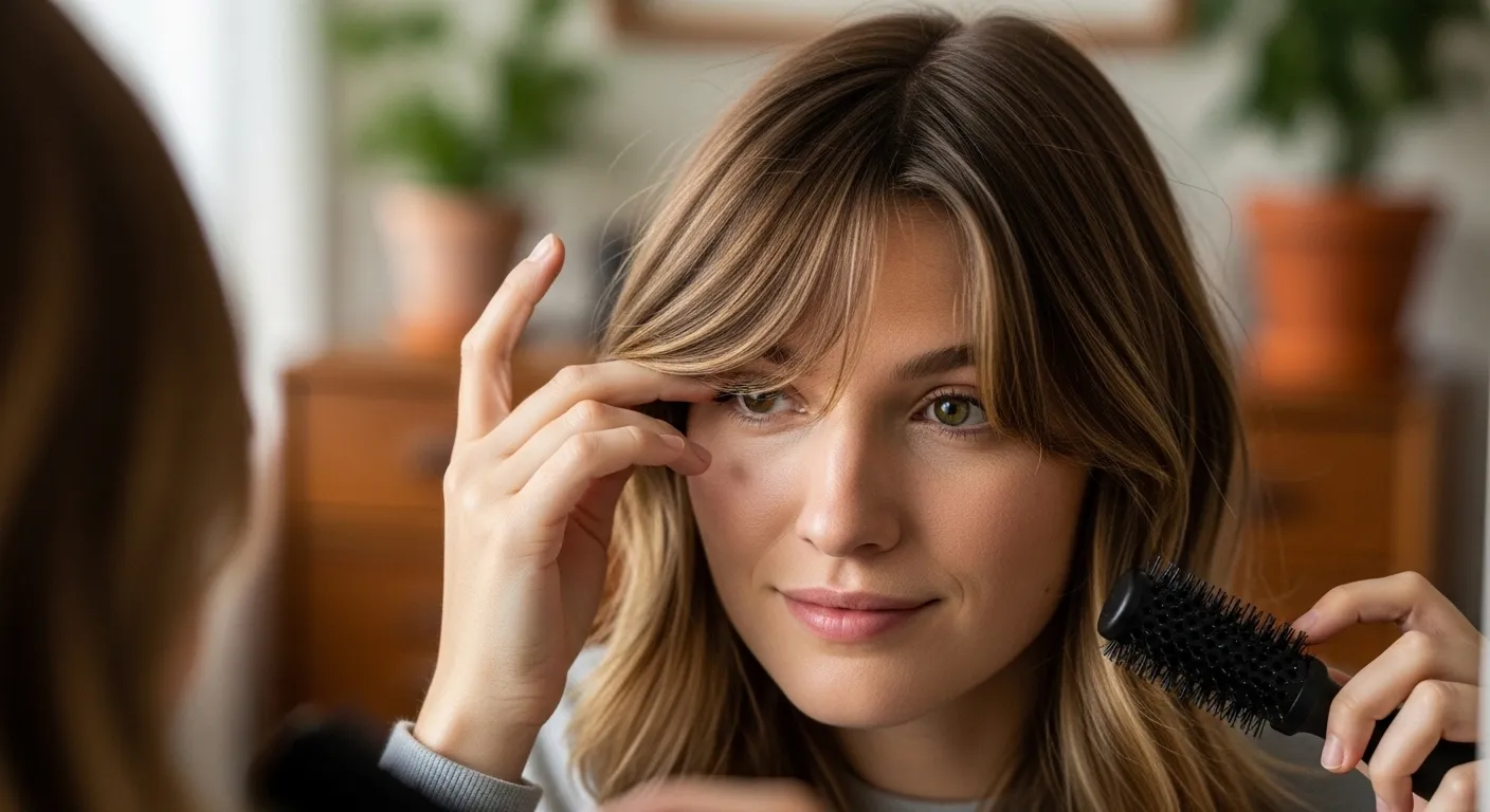 How to Style Bangs at Home Easily