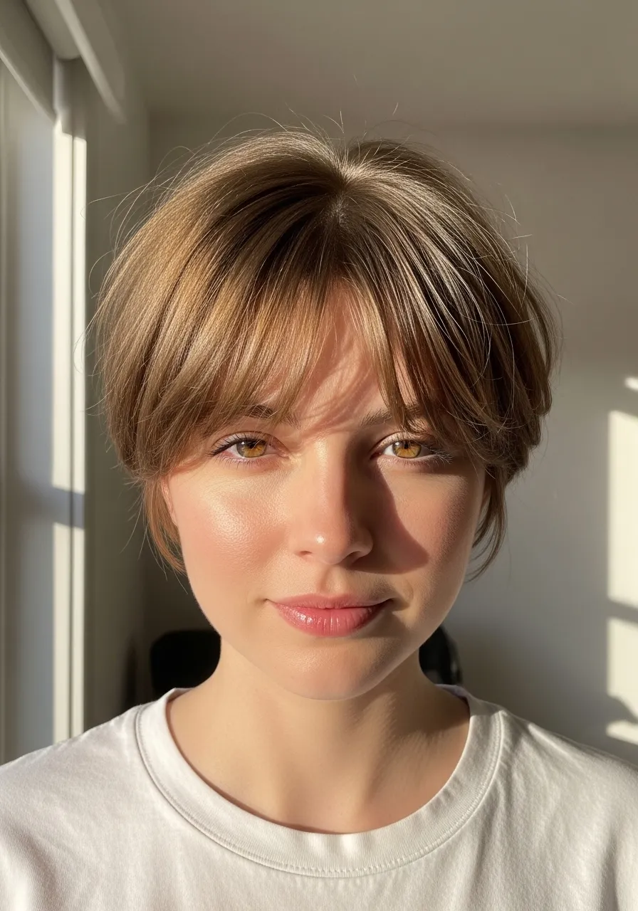 The Curtain Bang Pixie