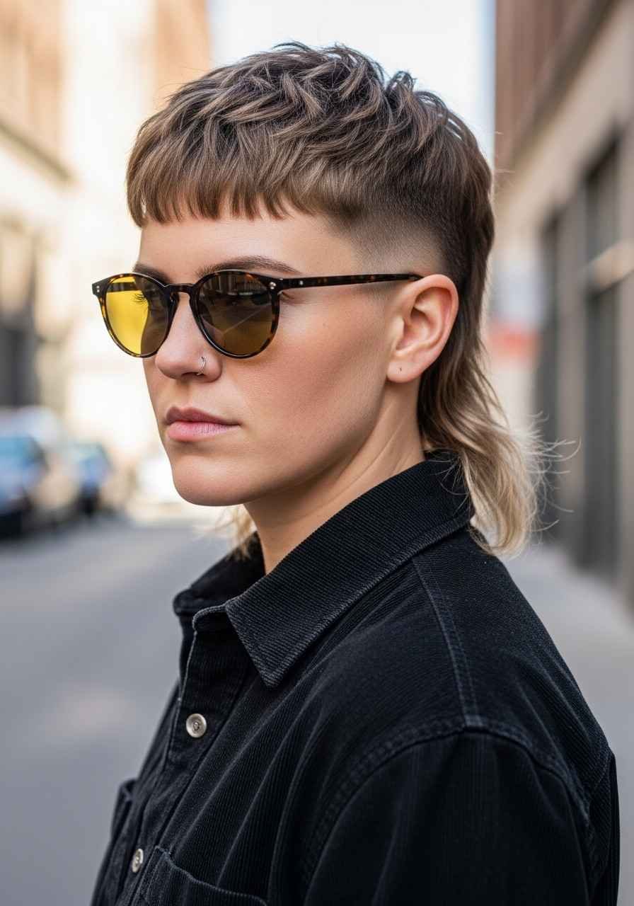 Edgy Mullet Shag