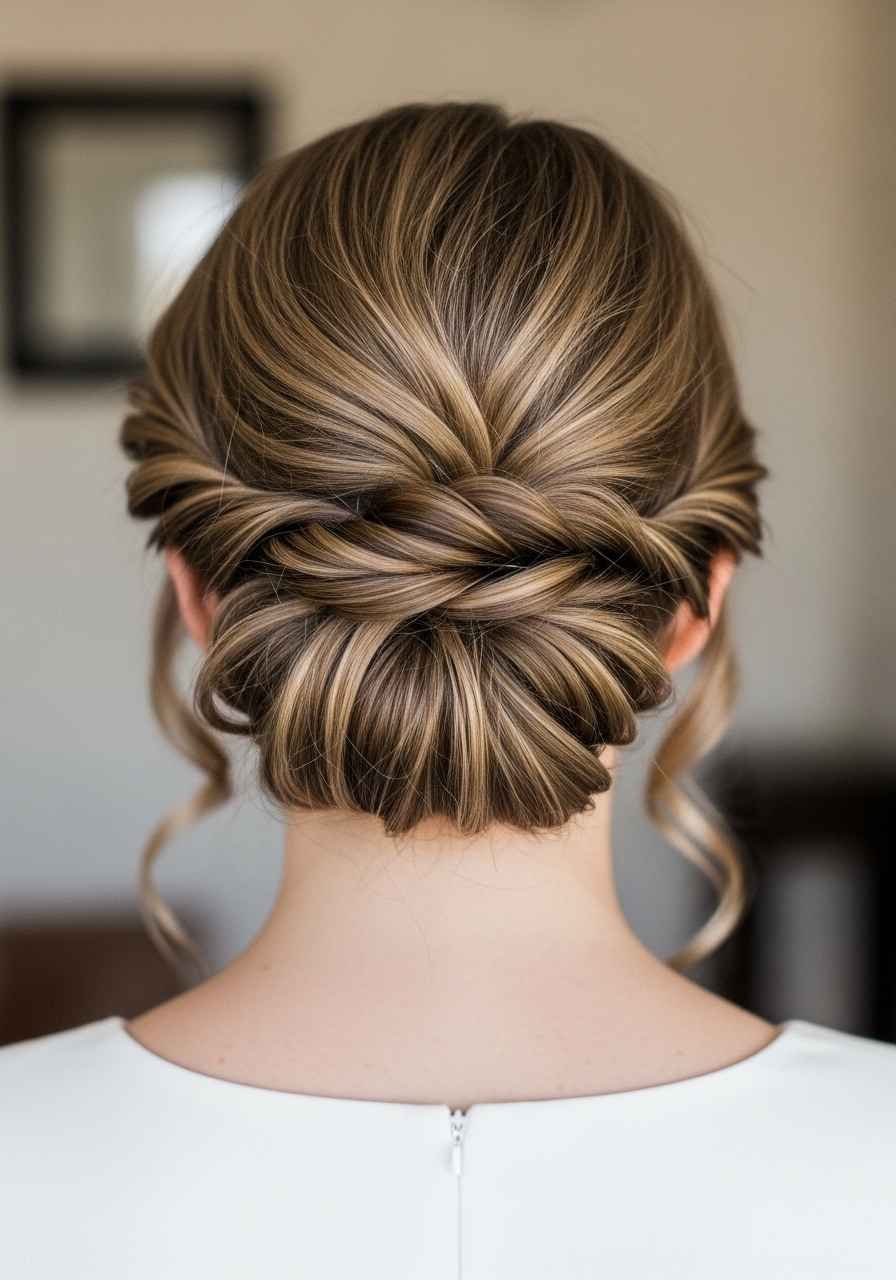  Twisted Updo Hairstyle