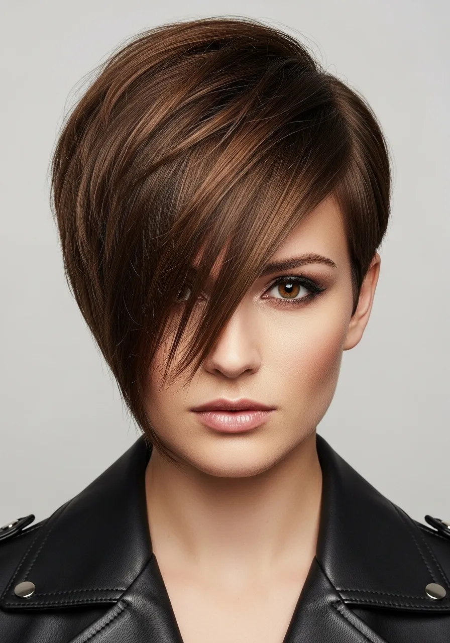 Asymmetric Pixie Cut