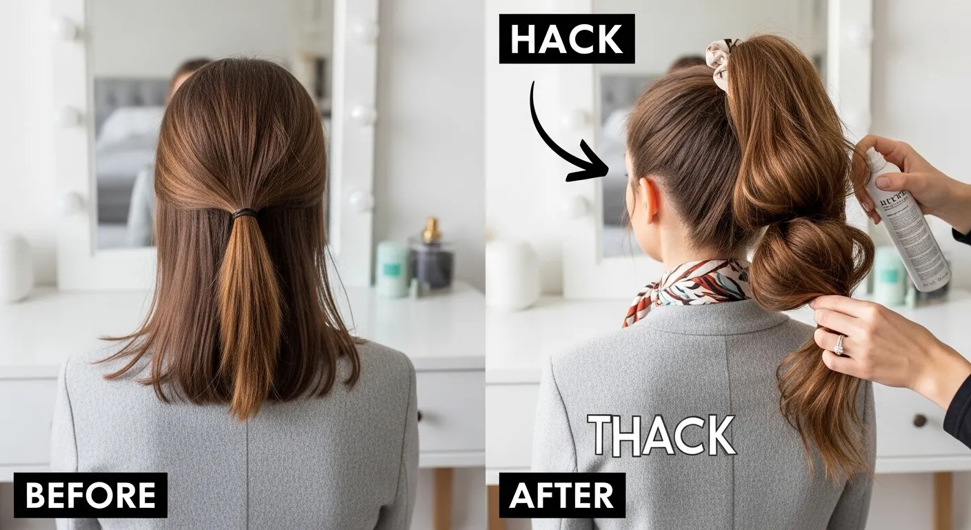 How to Make a Ponytail Look Thicker Instantly