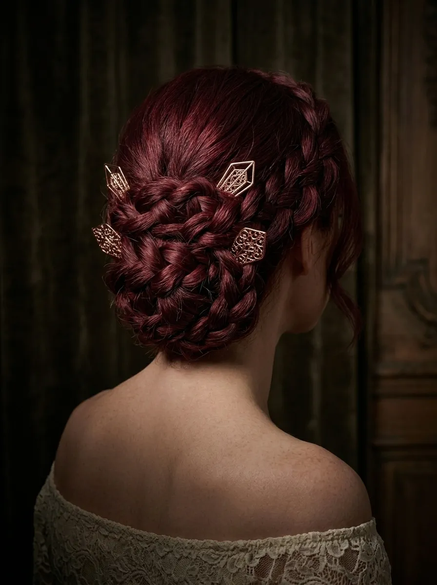 Knotted Braid Updo