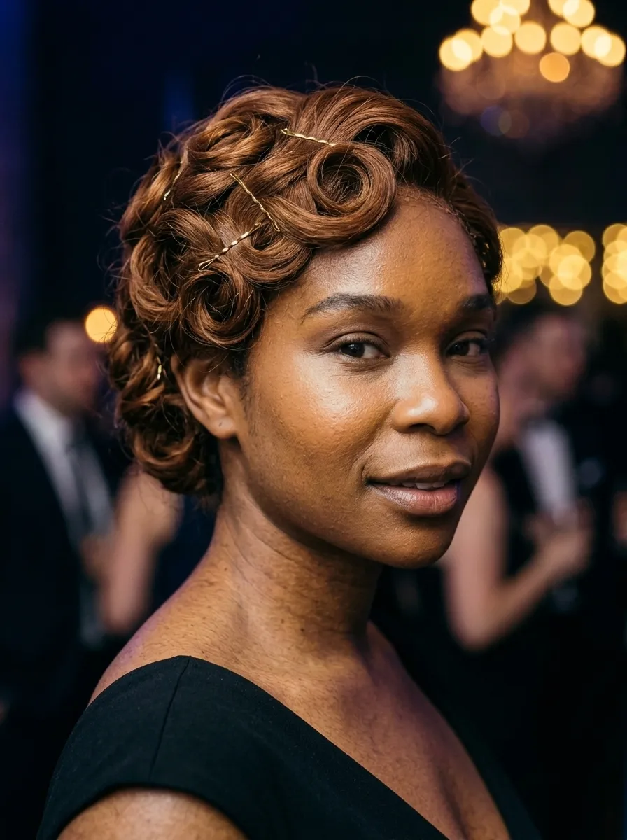 Pinned Curls Updo