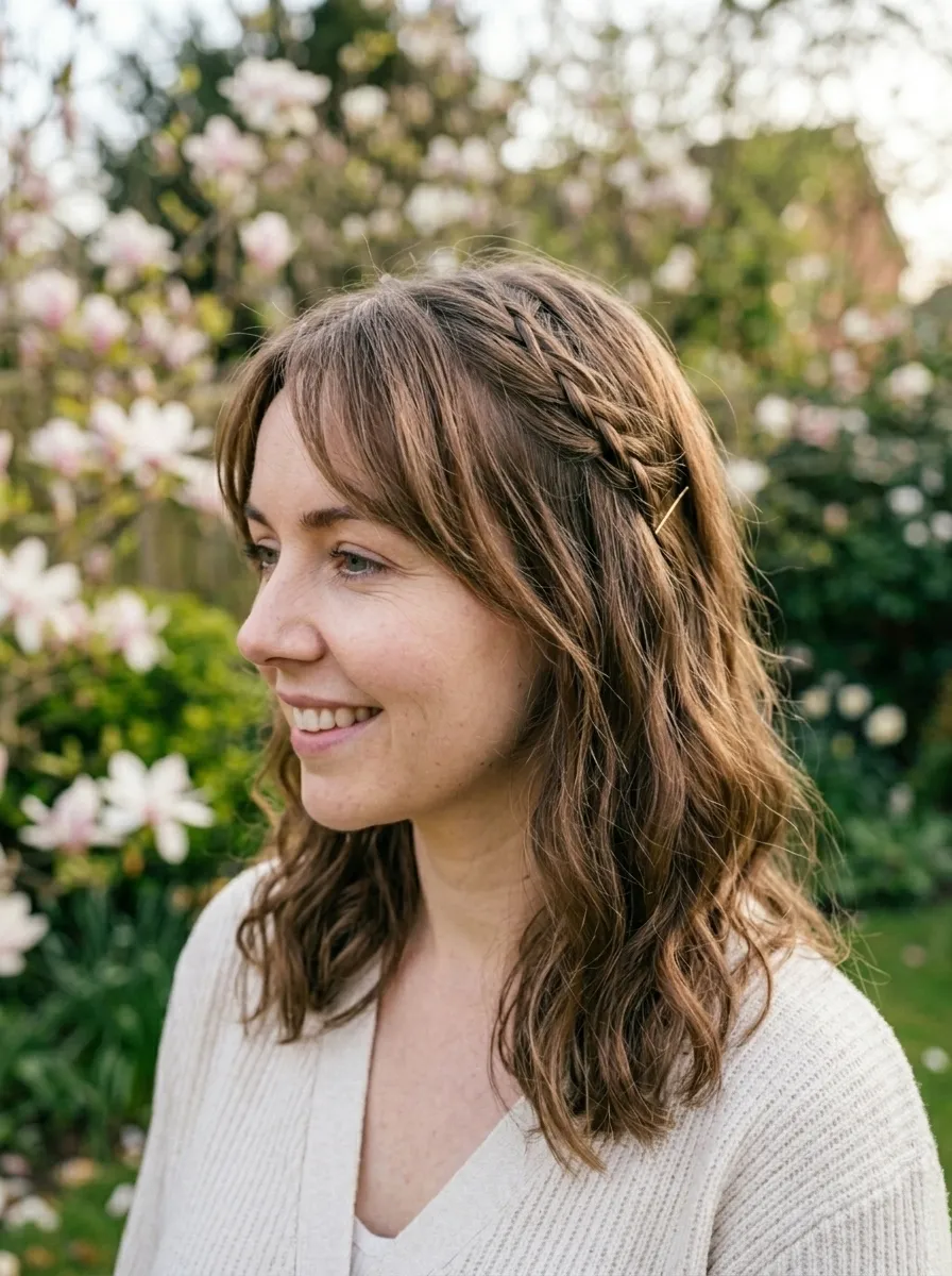 Face-Framing Braid Detail