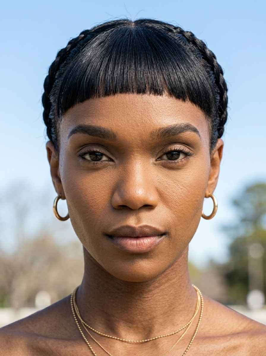 Bangs with Braids