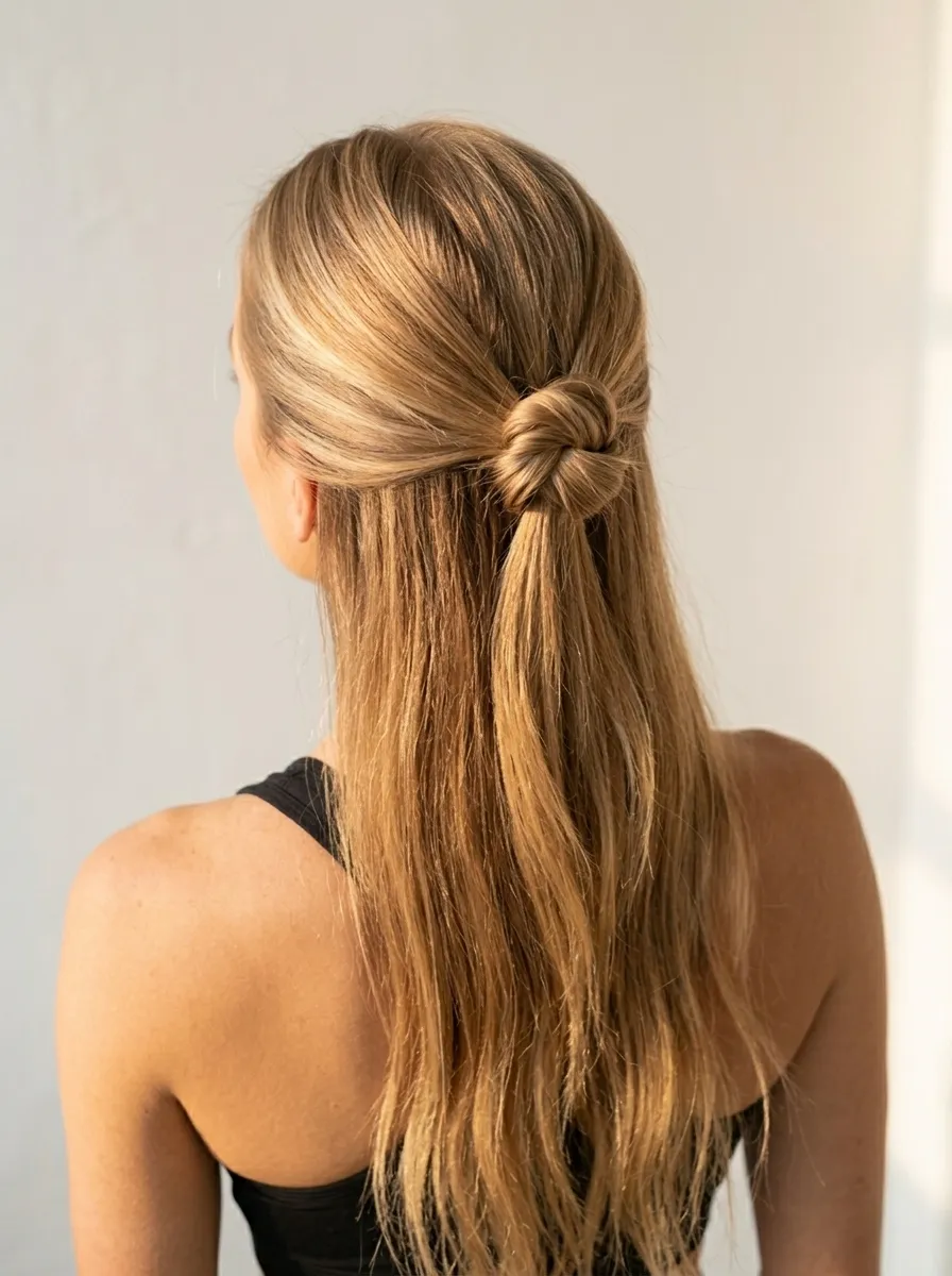 Knotted Half Up