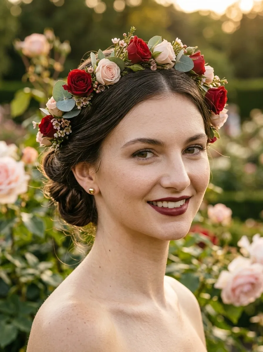 Floral Crown Updo