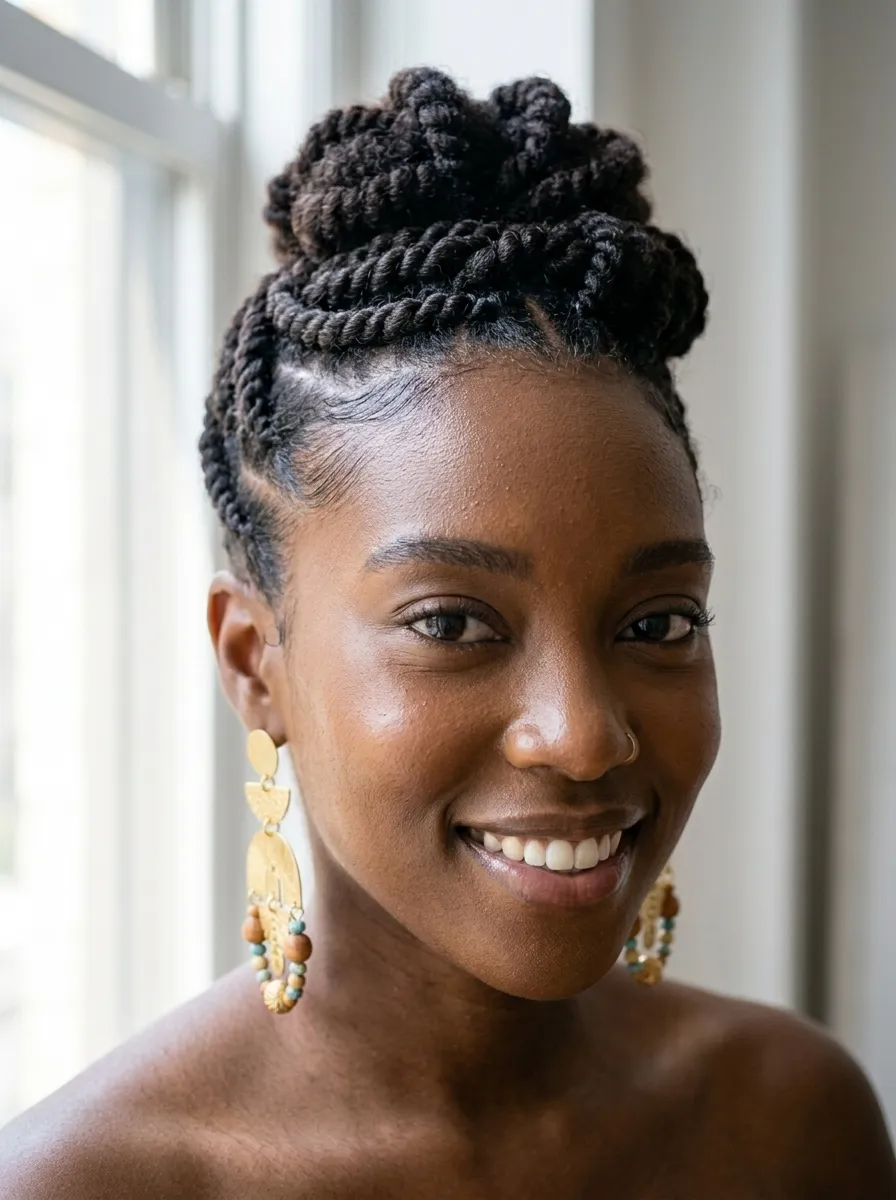 Flat Twist Updo