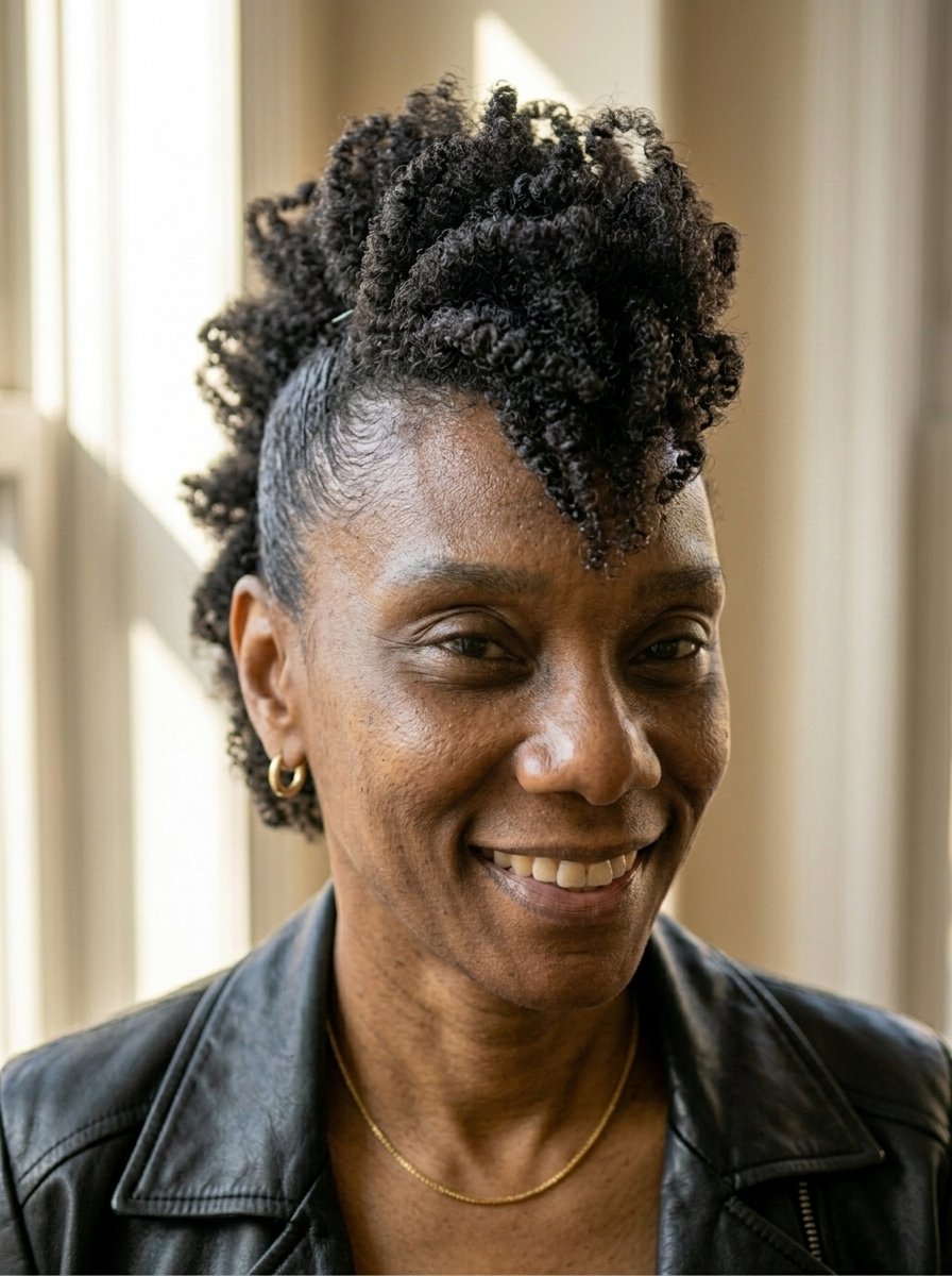 Natural Hair Frohawk