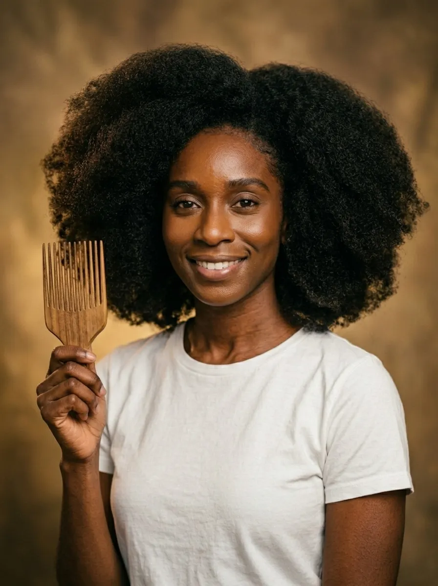 Blowout with Pick Comb