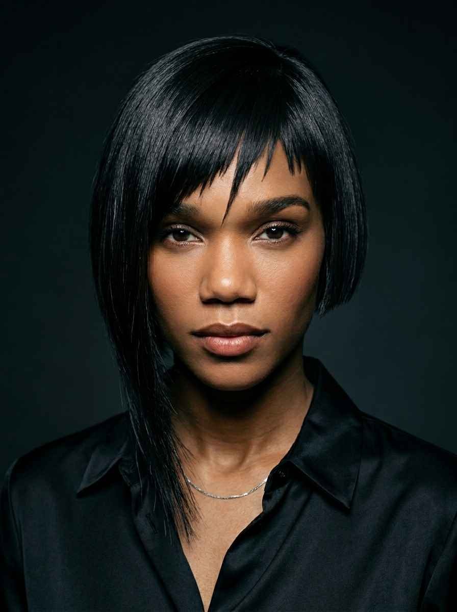 Asymmetrical Bangs
