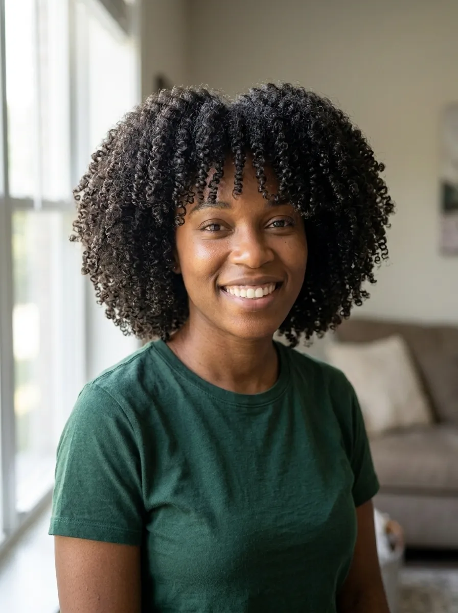 Wash and Go Defined Curls