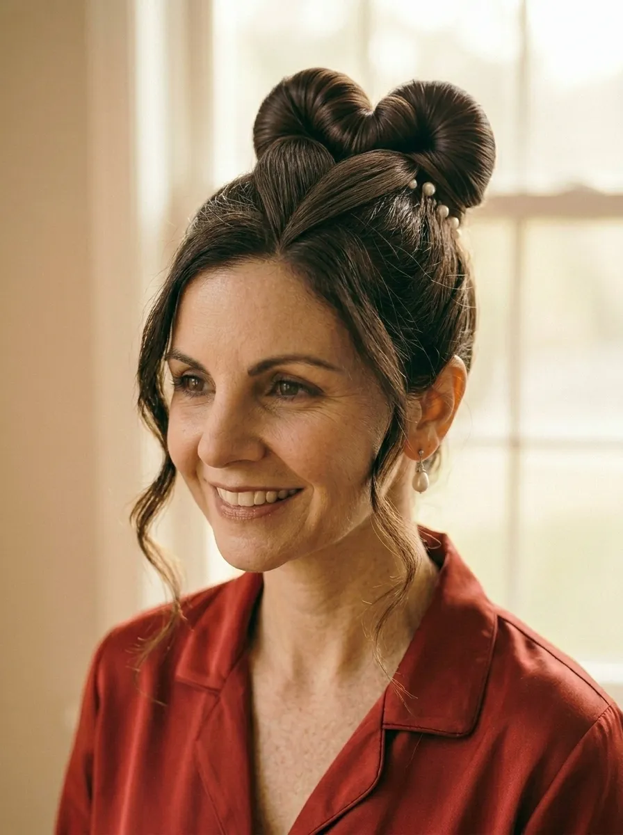 Classic Half-Up Heart Bun