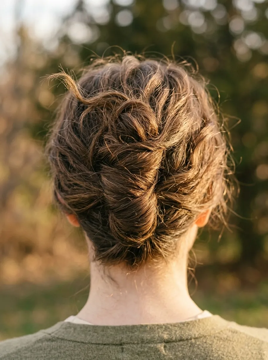 Wavy Hair with Decorative Pins