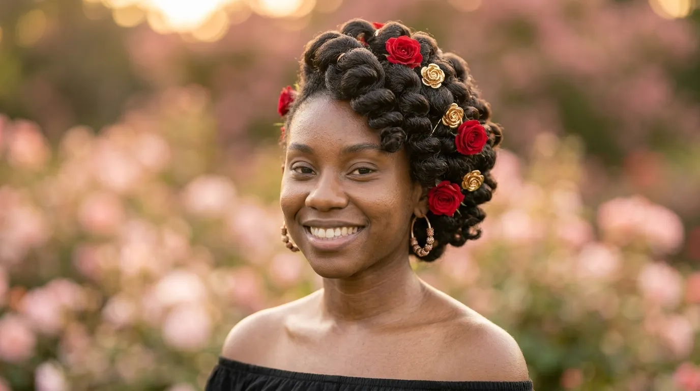 Valentine Hairstyle Ideas for Black Women
