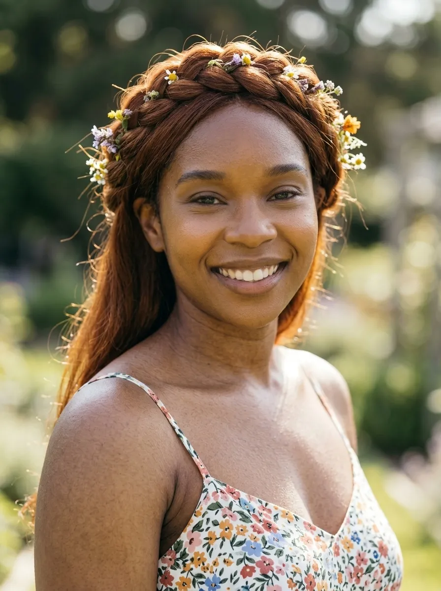 Braided Crown Updo