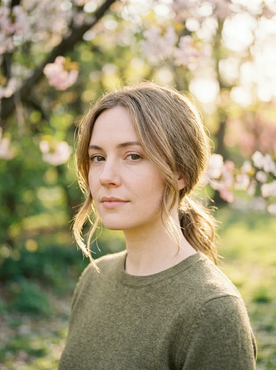 Soft Low Ponytail With Face-Framing Layers