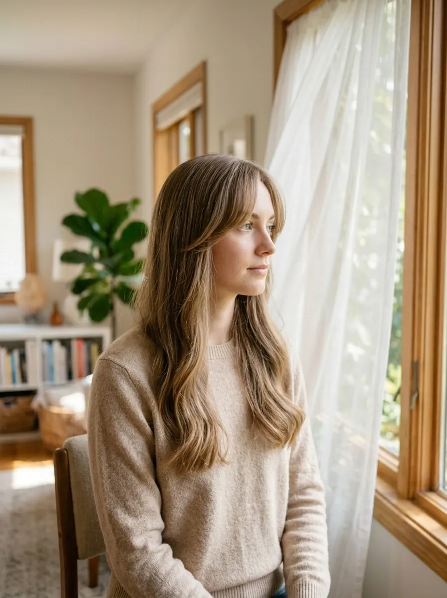 Curtain Bangs with Layers