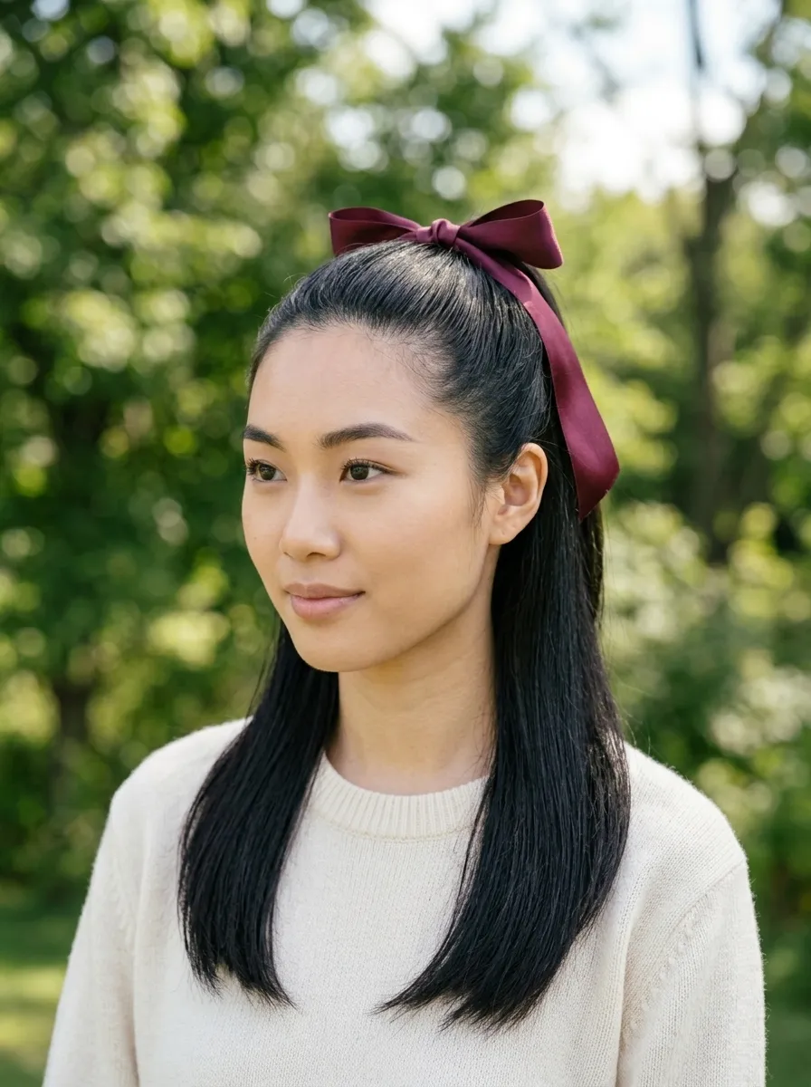 Ribbon Half Up
