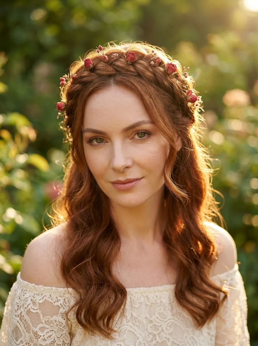 Half-Up Braided Crown