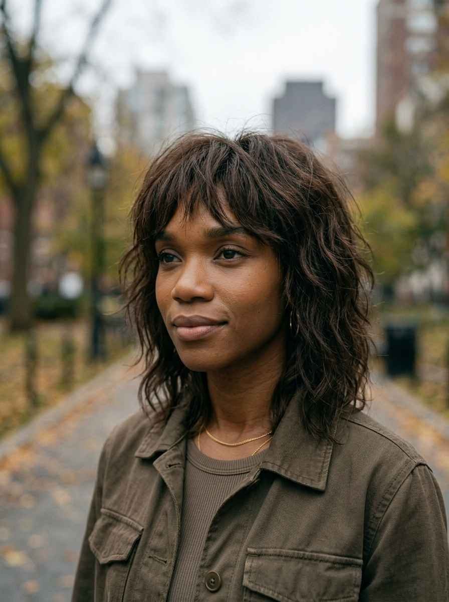 Choppy Textured Bangs