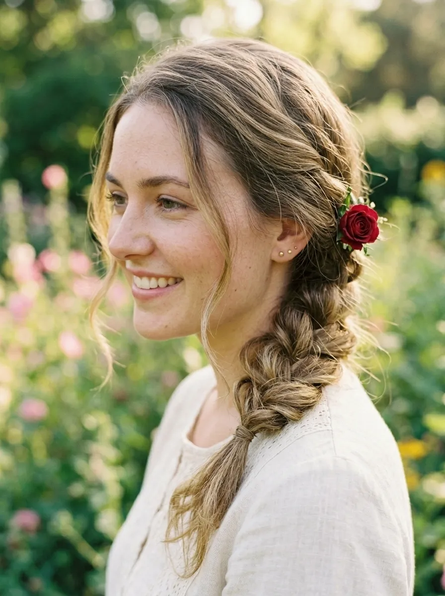 Twisted Rope Braid Updo