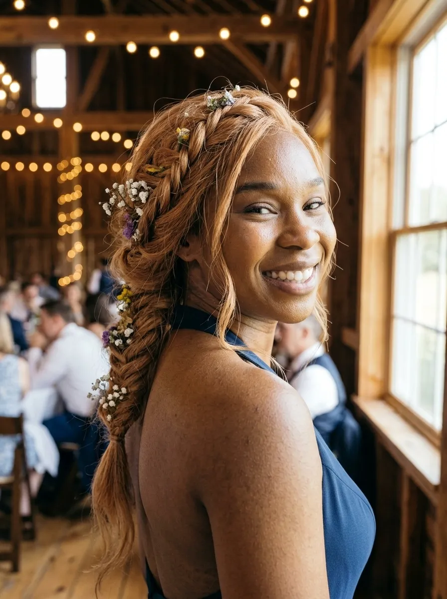 Boho Fishtail Updo