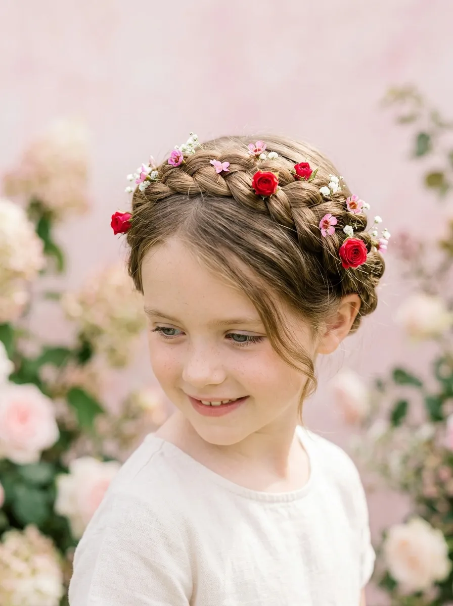 Braided Crown Updo