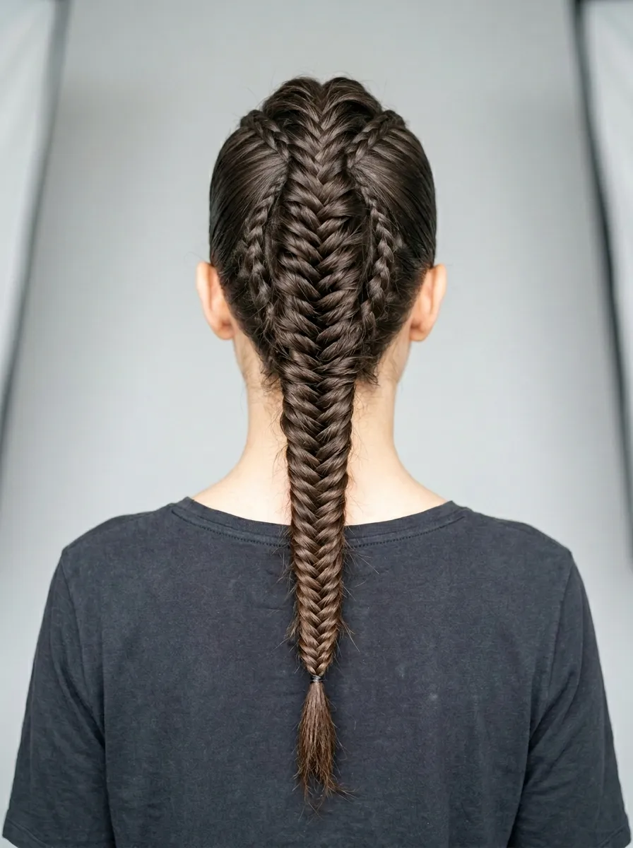 Braided Mohawk for a Bold Runway Look