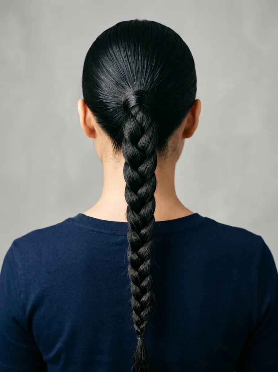 Braided Ponytail for a Modern Finish