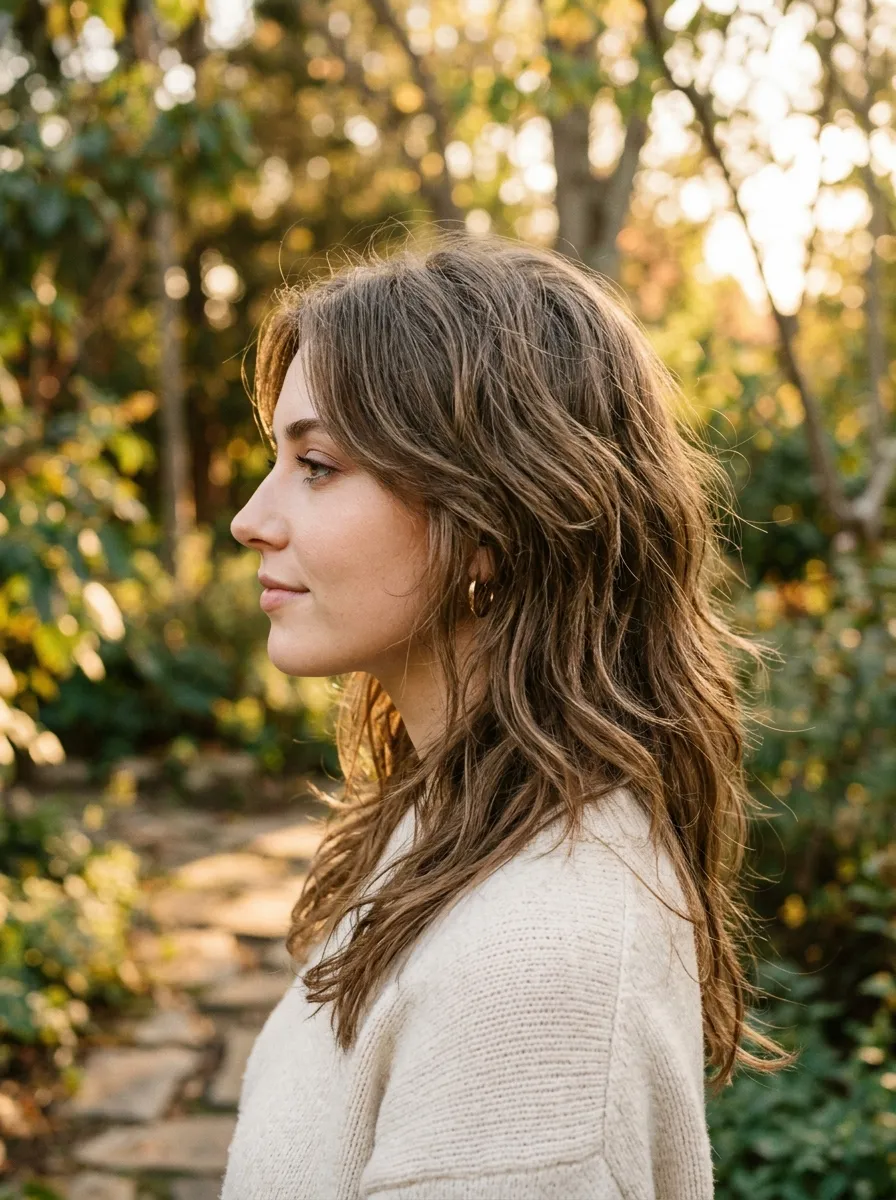 Butterfly Wolf Cut Grown Out for an Effortless Look