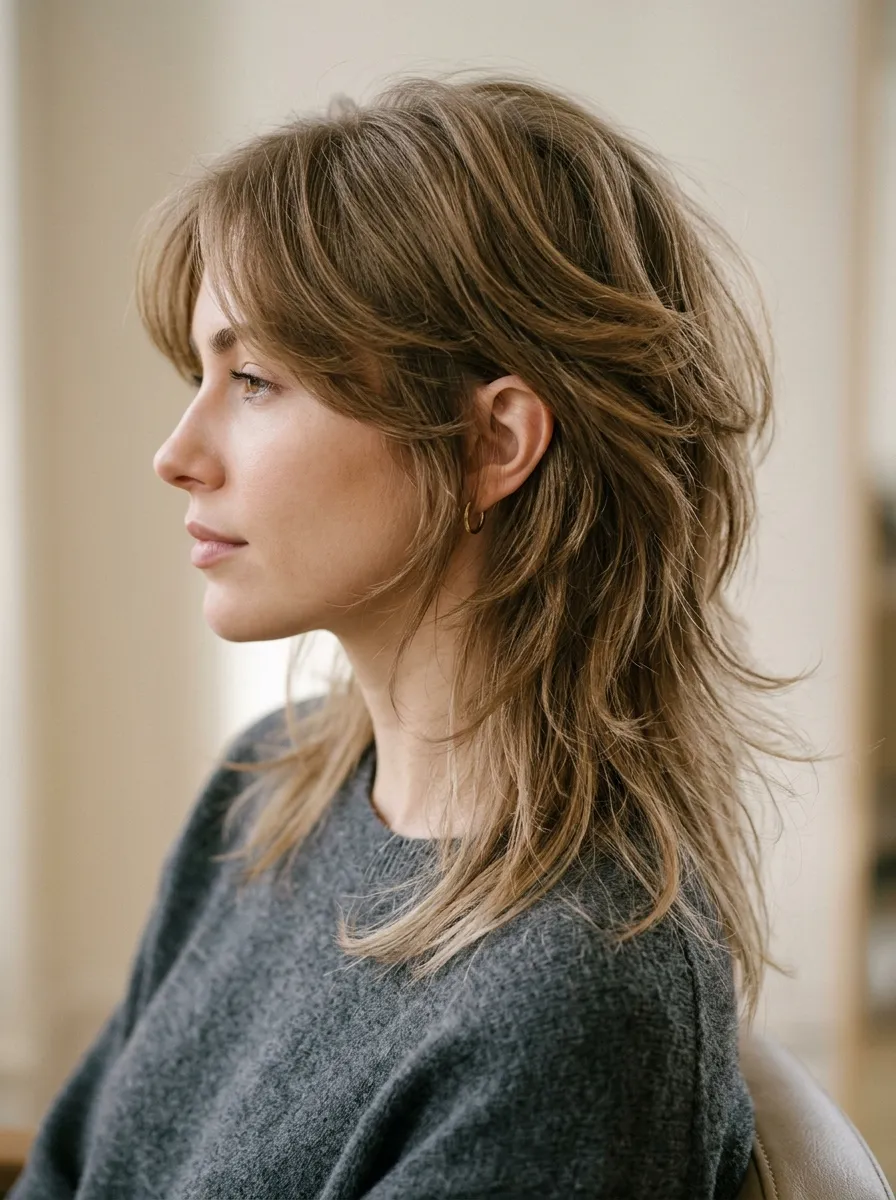 Butterfly Wolf Cut for Fine Hair