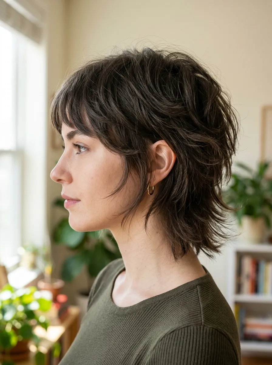 Butterfly Wolf Cut on Short Hair