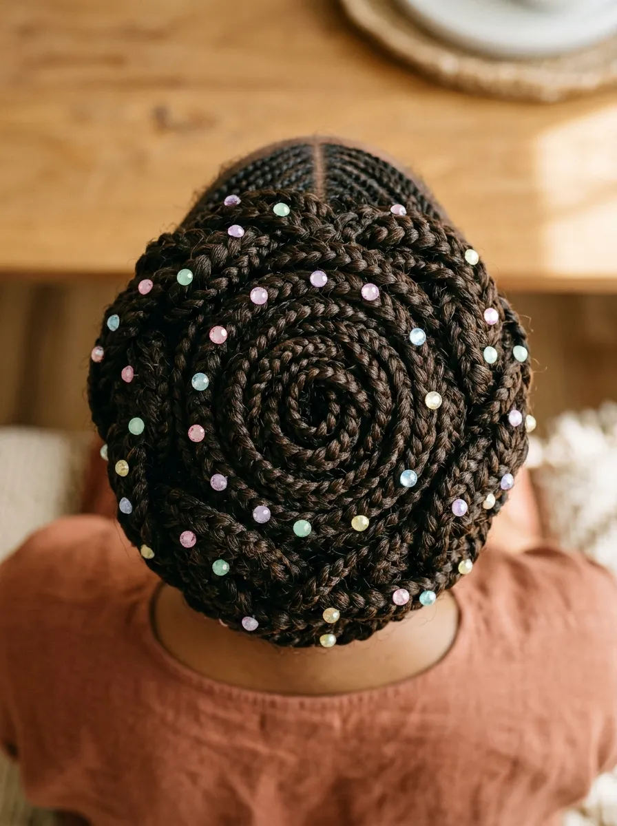 Easter Egg Braid Updo