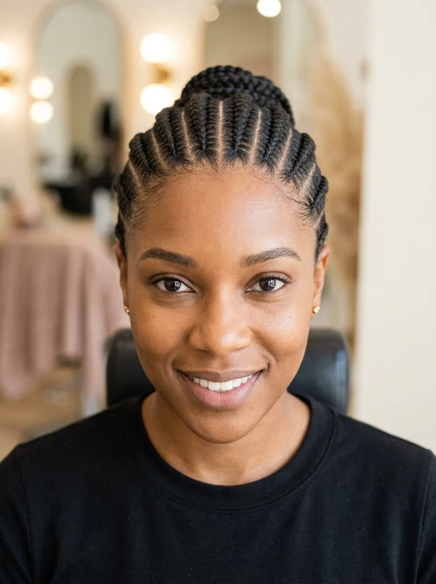Feed-In Braids for a Clean Protective Style