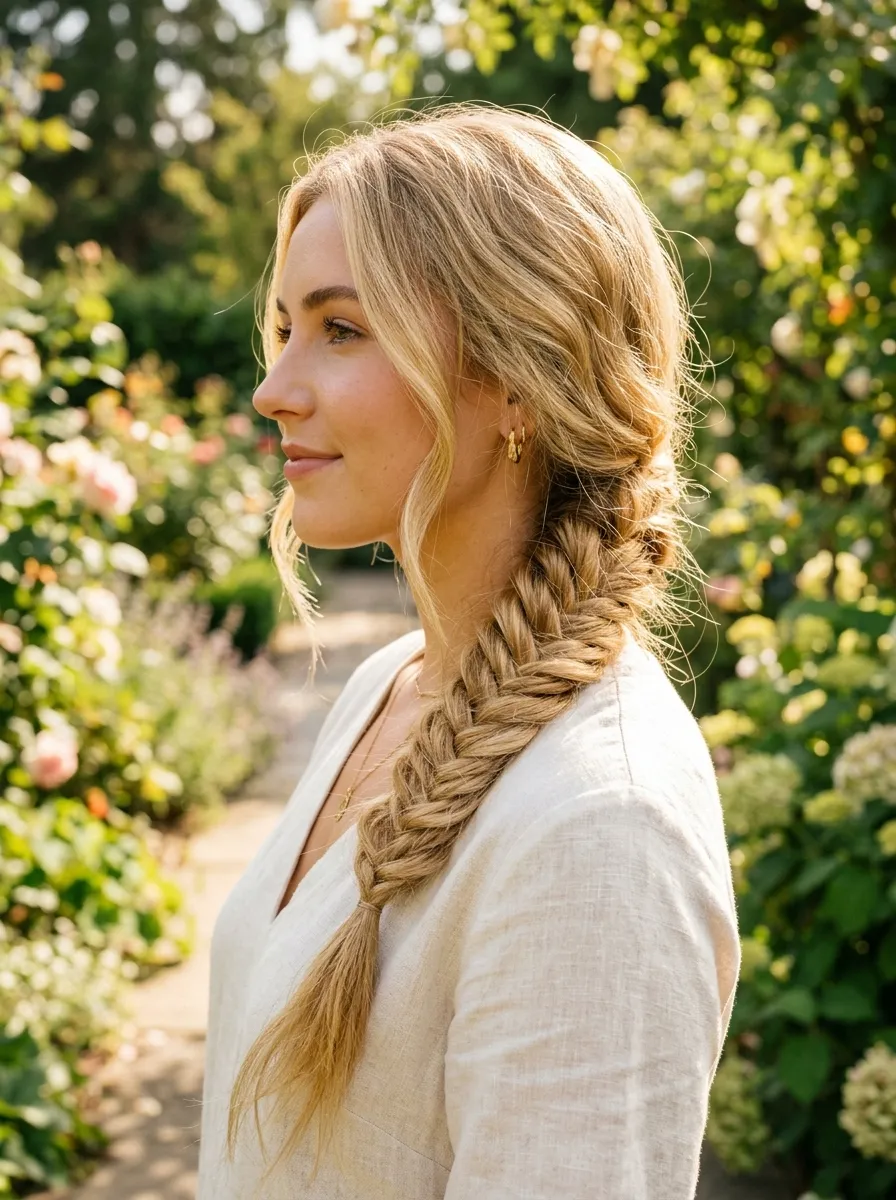 Fishtail Braid for Effortless Texture