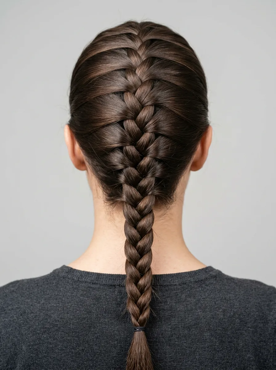 French Braid Down the Center