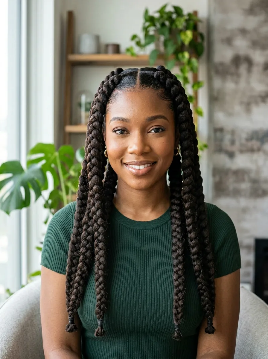 Goddess Braids for a Regal Protective Style