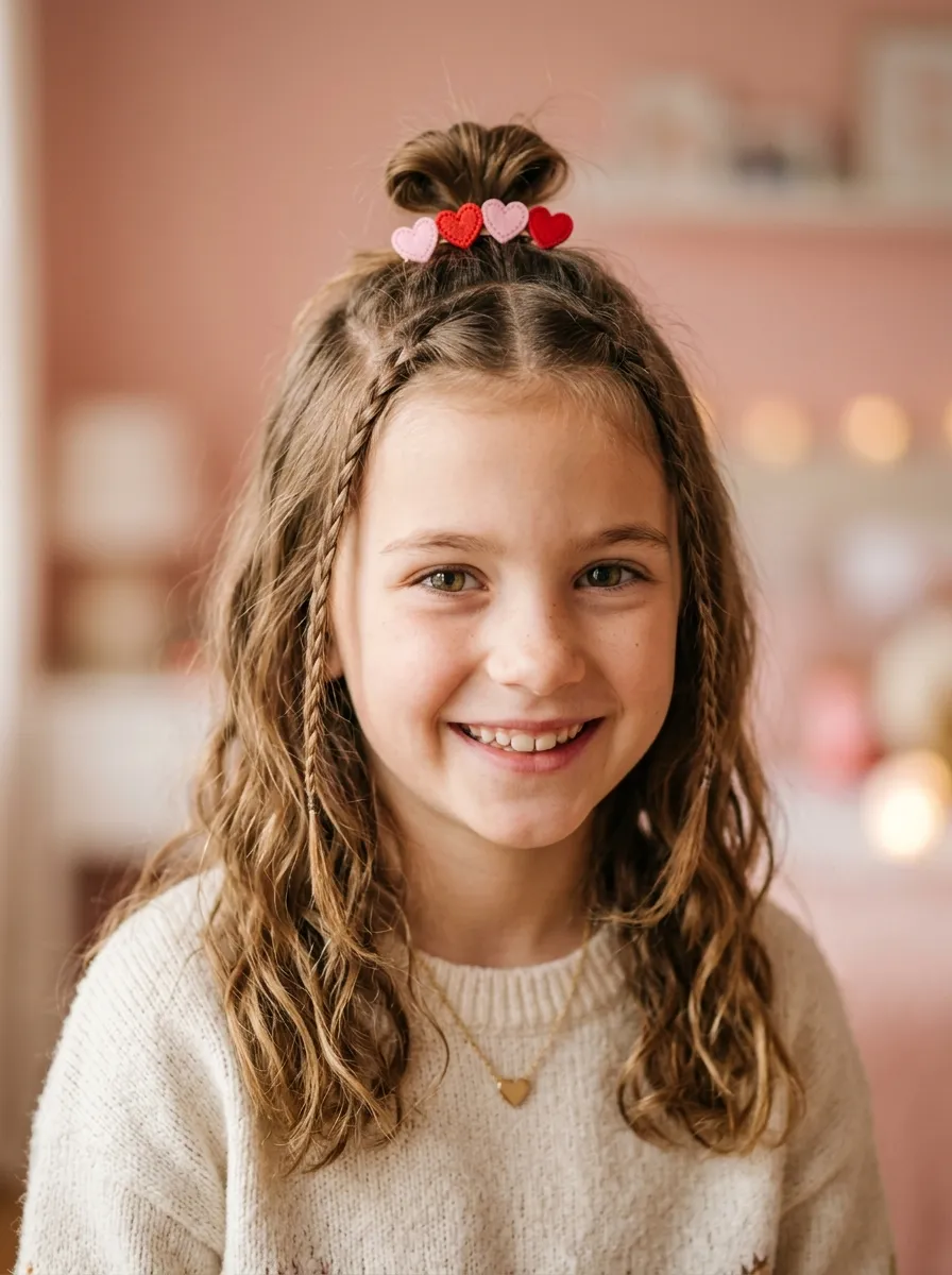 Half-Up Heart Topknot